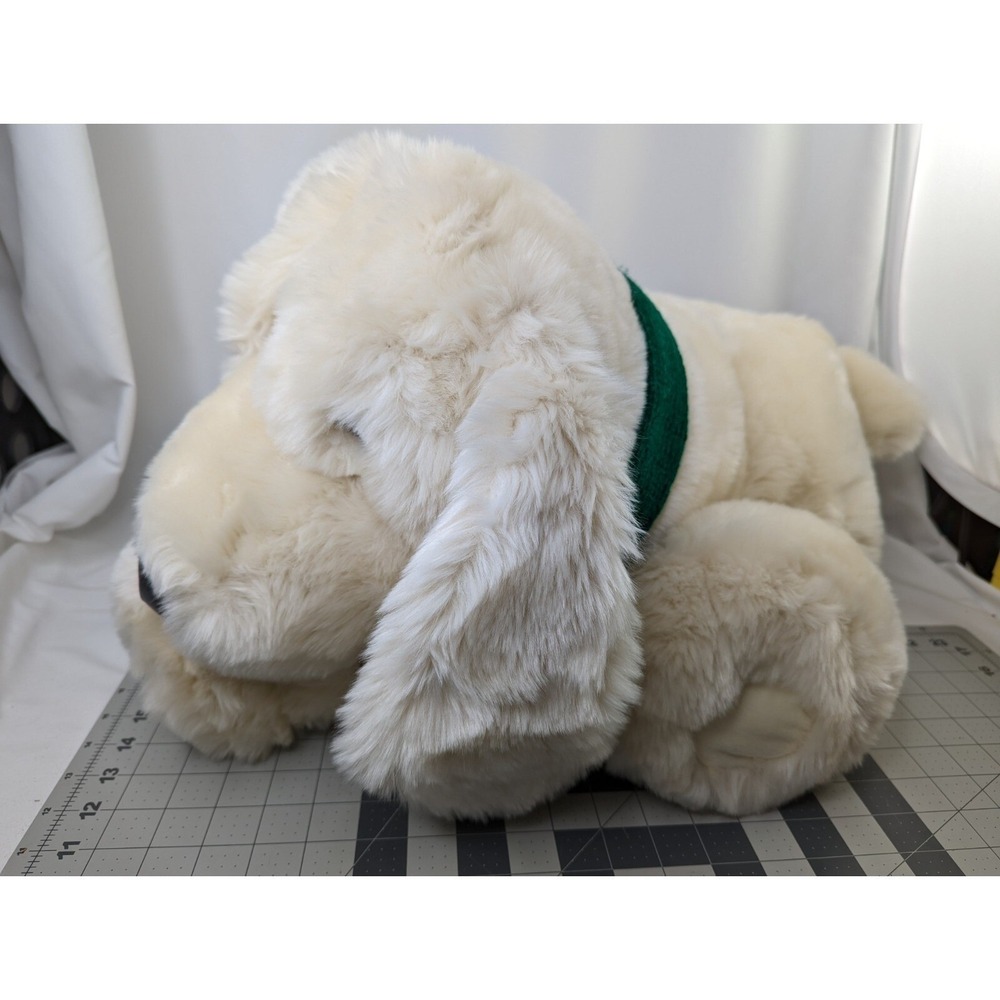 Commonwealth Tan Dog Plush Christmas Bell Elder Beerman 18 Inch 1999 Stuffed Toy